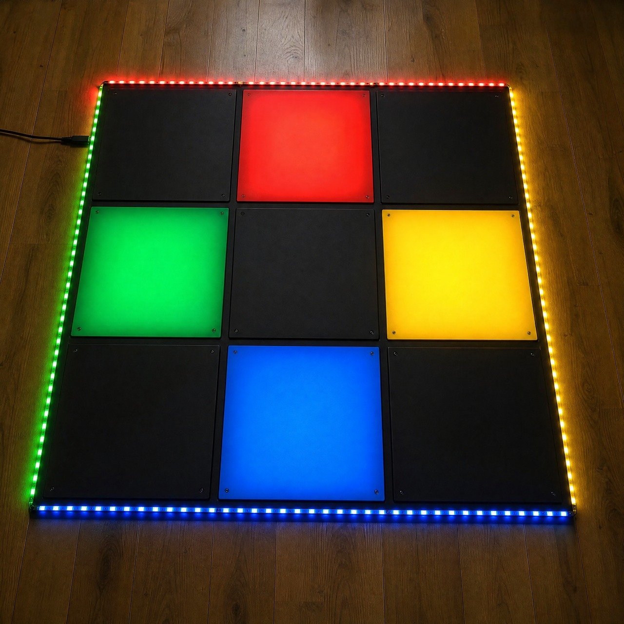 Visualisatie eindresultaat LED Strip Simon Says